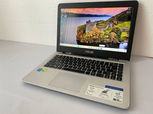 Ноутбук Б-класс Asus K401L / 14" (1920x1080) TN / Intel Core i5-5200U (2 (4) ядра по 2.2 - 2.7 GHz) / 8 GB DDR3 / 128 GB SSD / nVidia GeForce 940M, 2 GB DDR3, 64-bit / WebCam / HDMI Ноутбук Б-класс Asus K401L / 14" (1920x1080) TN / Intel Core i5-5200U (2 (4) ядра по 2.2 - 2.7 GHz) / 8 GB DDR3 / 128 GB SSD / nVidia GeForce 940M, 2 GB DDR3, 64-bit / WebCam / HDMI