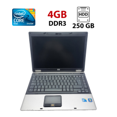 Ноутбук Б-клас HP Compaq 6530b / 14.1" (1440x900) TN / Intel Core 2 Duo P8700 (2 ядра по 2.53 GHz) / 4 GB DDR3 / 250 GB HDD / Intel HD Graphics / WebCam