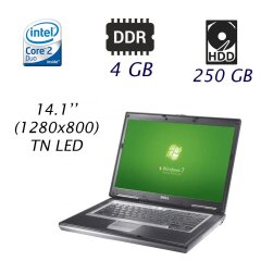 Захищений ноутбук Dell ATG Latitude D620 / 14.1" (1280x800) TN LED / Intel Core 2 Duo T7400 (2 ядра по 2.16 GHz) / 4 GB DDR2 / 250 GB HDD / DVD-RW