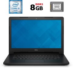Ноутбук Dell Latitude 3470 / 14" (1366x768) TN / Intel Core i5-6200U (2 (4) ядра по 2.3 - 2.8 GHz) / 8 GB DDR3 / 240 GB SSD / Intel HD Graphics 520 / WebCam / Windows 10