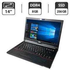 Ноутбук Fujitsu LifeBook E546 / 14" (1366x768) TN / Intel Core i3-6100U (2 (4) ядра по 2.3 GHz) / 8 GB DDR4 / 256 GB SSD / Intel HD Graphics 520 / WebCam