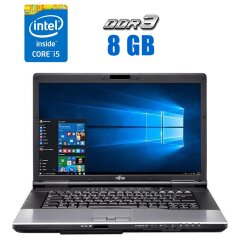 Ноутбук Fujitsu LifeBook E752 / 15.6" (1600x900) TN / Intel Core i5-3210M (2 (4) ядра по 2.5 - 3.1 GHz) / 8 GB DDR3 / 120 GB SSD / Intel HD Graphics 4000 / WebCam