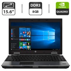 Ноутбук HP EliteBook 8540w Mobile Workstation / 15.6" (1600x900) TN / Intel Core i7-820QM (4 (8) ядра по 1.73 - 3.06 GHz) / 8 GB DDR3 / 500 GB HDD / nVidia Quadro FX 880M, 1 GB DDR3, 128-bit / WebCam / VGA