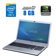 Ноутбук Sony Vaio VPCF11M1E / 15.6'' (1920x1080) TN / Intel Core i5-520M (2 (4) ядра по 2.4 - 2.93 GHz) / 8 GB DDR3 / 128 GB SSD / nVidia GeForce GT 310M, 1 GB DDR3, 128-bit