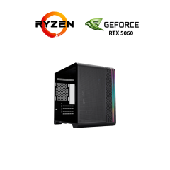Новый игровой ПК Stalker Tower / AMD Ryzen 5 7500F (6 (12) ядер по 3.7 - 5.0 GHz) / 16 GB DDR5 / 256 GB SSD + 1000 GB HDD / nVidia GeForce RTX 5060, 8 GB GDDR7, 128-bit