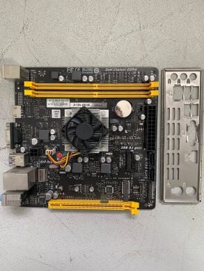 Комплект: Материнская плата Biostar A10N-8800E / AMD FX-8800P (4 ядра по 2.1 - 3.4 GHz) / Socket FP4 / Задняя заглушка