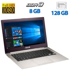 Ультрабук Asus ZenBook UX32L / 13.3" (1920x1080) IPS / Intel Core i5-4210U (2 (4) ядер по 1.7 - 2.7 GHz) / 8 GB DDR3 / 128 GB SSD / nVidia GeForce 840M, 2 GB GDDR5, 64-bit / WebCam / HDMI