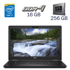 Ультрабук Dell Latitude 5590 / 15.6" (1920x1080) IPS / Intel Core i7-8665U (4 (8) ядра по 1.9 - 4.8 GHz) / 16 GB DDR4 / 256 GB SSD / Intel UHD Graphics for 8th Generation / WebCam