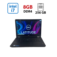 Ультрабук Dell Latitude 7470 / 14" (2560x1440) IPS Touch / Intel Core i7-6600U (2 (4) ядра по 2.6 - 3.4 GHz) / 8 GB DDR4 / 256 GB SSD M2 / Intel HD Graphics 520 / WebCam