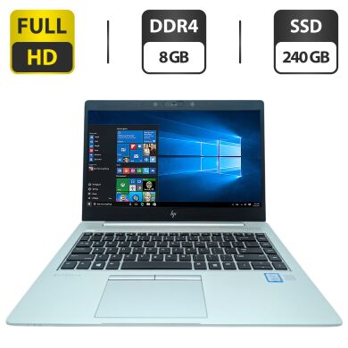 Ультрабук HP EliteBook 840 G5 / 14" (1920x1080) IPS / Intel Core i5-8250U (4 (8) ядра по 1.6 - 3.4 GHz) / 8 GB DDR4 / 240 GB SSD M.2 / Intel UHD Graphics 620 / WebCam