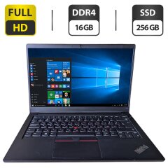 Ультрабук Lenovo ThinkPad E14 Gen 2 / 14" (1920x1080) IPS / Intel Core i5-10210U (4 (8) ядра по 1.6 - 4.2 GHz) / 16 GB DDR4 / 256 GB SSD M.2 / Intel UHD Graphics / WebCam