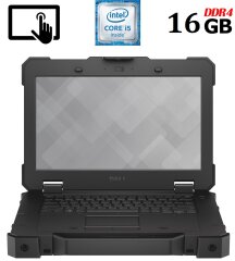 Захищений ноутбук Dell Latitude 7414 Rugged Extreme / 14" (1366x768) TN Touch / Intel Core i5-6300U (2 (4) ядра по 2.4 - 3.0 GHz) / 16 GB DDR4 / 256 GB SSD NEW / Intel HD Graphics 520 / WebCam / HDMI / 4G LTE