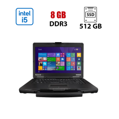 Захищений ноутбук Panasonic Toughbook CF-54AY006MF / 14" (1920x1080) TN / Intel Core i5-5200U (2 (4) ядра по 2.2 - 2.7 GHz) / 8 GB DDR3 / 512 GB SSD / Intel HD Graphics 5500 / NoWebCam