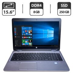 Ноутбук HP ProBook 650 G2 / 15.6" (1366x768) TN / Intel Core i5-6200U (2 (4) ядра по 2.3 - 2.8 GHz) / 8 GB DDR4 / 250 GB SSD / Intel HD Graphics 520 / WebCam