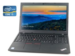 Ультрабук Б-клас Lenovo ThinkPad L590 / 15.6" (1366x768) TN / Intel Core i5-8365U (4 (8) ядра по 1.6 - 4.1 GHz) / 8 GB DDR4 / 256 GB SSD / Intel UHD Graphics 620 / WebCam / Win 10 Pro