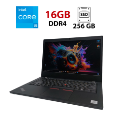 Ультрабук Lenovo ThinkPad L14 / 14" (1920x1080) IPS / Intel Core i5-10210U (4 (8) ядра по 1.6 - 4.2 GHz) / 16 GB DDR4 / 256 GB SSD / Intel UHD Graphics for 10th Generation / WebCam