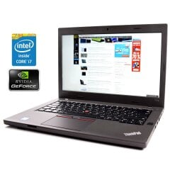 Ігровий ноутбук Lenovo ThinkPad T470p / 14" (2560x1440) IPS / Intel Core i7-7700HQ (4 (8) ядра по 2.8 - 3.8 GHz) / 16 GB DDR4 / 512 GB SSD / nVidia GeForce 940MX, 2 GB GDDR5, 64-bit / WebCam / Win 10 Home