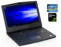 Игровой ноутбук Б-класс Dell Alienware 15 R3 / 15.6" (1920x1080) IPS / Intel Core i5-6300HQ (4 ядра по 2.3 - 3.2 GHz) / 16 GB DDR4 / 128 GB SSD M.2 + 1000 GB HDD / nVidia GeForce GTX 1060, 6 GB GDDR5, 192-bit / WebCam