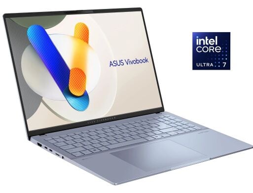 Ультрабук Asus Vivobook S5506MA Mist Blue / 15.6" (2880x1620) OLED / Intel Core Ultra 7 155H (16 (22) ядер по 1.4 - 4.8 GHz) / 16 GB DDR5 / 1000 GB SSD / Intel Arc Graphics / WebCam / Win 11