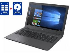 Ноутбук Acer Aspire E5-574 / 15.6" (1366x768) TN / Intel Core i3-6100U (2 (4) ядра по 2.3 GHz) / 8 GB DDR3 / 240 GB SSD + 500 GB HDD / Intel HD Graphics 520 / WebCam / Win 10 Pro
