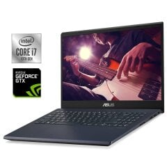 Ігровий ультрабук Asus VivoBook 15 K571LI-PB71 / 15" (1920x1080) IPS / Intel Core i7-10750H (6 (12) ядер по 2.6 - 5.0 GHz) / 16 GB DDR4 / 256 GB SSD + 1000 GB HDD / nVidia GeForce GTX 1650 Ti, 4 GB GDDR6, 128-bit / WebCam / Win 11 Home