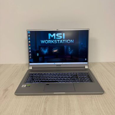 Мобільна робоча станція Б-клас MSI WS75 10TK / 17.3" (1920x1080) IPS / Intel Core i7-10875H (8 (16) ядер по 2.3 - 5.1 GHz) / 32 GB DDR4 / 1000 GB SSD NVMe / nVidia Quadro RTX 3000, 6 GB GDDR6, 192-bit / WebCam