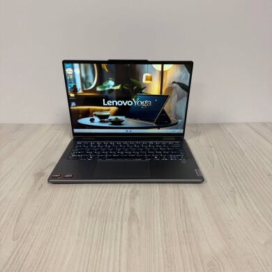 Ультрабук-трансформер Lenovo Yoga 7 14AHP9 / 14" (1920x1200) IPS Touch / AMD Ryzen 5 8640HS (6 (12) ядер по 3.5 - 4.9 GHz) / 8 GB DDR5 / 512 GB SSD NVMe / AMD Radeon 760M Graphics / WebCam