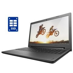 Ноутбук Б-клас Lenovo 100-15IBY / 15.6" (1366x768) TN / Intel Celeron N2840 (2 ядра по 2.16 - 2.58 GHz) / 4 GB DDR3 / 120 GB SSD / Intel HD Graphics / WebCam