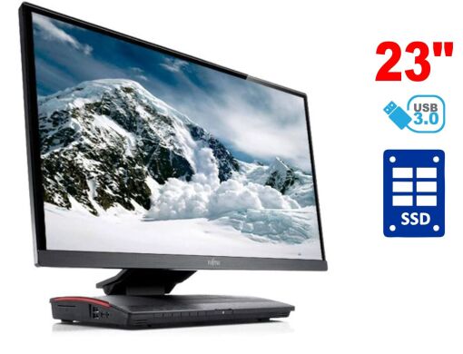 Моноблок Б-клас Fujitsu Esprimo X913 / 23" (1920x1080) IPS / AMD G-T44R (1 ядро по 1.2 GHz) / 4 GB DDR3 / 16 GB SSD / AMD Radeon HD Graphics 6250 Моноблок Б-клас Fujitsu Esprimo X913 / 23" (1920x1080) IPS / AMD G-T44R (1 ядро по 1.2 GHz) / 4 GB DDR3 / 16 GB SSD / AMD Radeon HD Graphics 6250