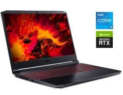 Ігровий ноутбук Acer Nitro 5 AN515-57 / 15.6" (1920x1080) IPS / Intel Core i5-11400H (6 (12) ядра по 4.5 GHz) / 16 GB DDR4 / 512 GB SSD / nVidia GeForce RTX 3060, 6 GB GDDR6, 192-bit / WebCam