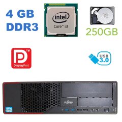 Fujitsu Esprimo E710 DT / Intel Core i3-3240 (2 (4) ядра по 3.4 GHz) / 8 GB DDR3 / 250 GB HDD / DVD-RW