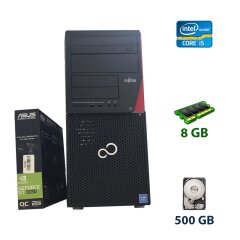Fujitsu Esprimo P720 Tower / Intel Core i5-4440 (4 ядра по 3.1 - 3.3 GHz) / 8 GB DDR3 / 500 GB HDD / nVidia GeForce GT 1030, 2 GB