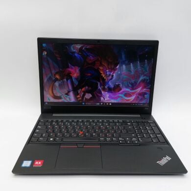 Ігровий ноутбук Lenovo ThinkPad E590 / 15.6" (1920x1080) IPS / Intel Core i7-8565U (4 (8) ядра по 1.8 - 4.6 GHz) / 16 GB DDR4 / 256 GB SSD / AMD Radeon RX 550, 2 GB DDR5, 128-bit / WebCam