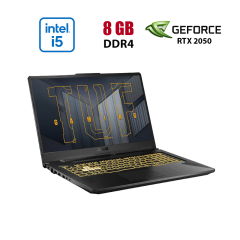 Игровой ноутбук Asus TUF Gaming F17 FX706HF-HX013W / 17.3" (1920x1080) IPS / Intel Core i5-11400H (6 (12) ядер по 2.2 - 4.5 GHz) / 8 GB DDR4 / 512 GB SSD / nVidia GeForce RTX 2050, 4 GB GDDR6, 64-bit / WebCam