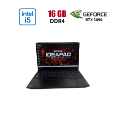 Ігровий ноутбук Lenovo IdeaPad Gaming 3 15IHU6 / 15.6" (1920x1080) IPS / Intel Core i5-11320H (4 (8) ядра по 2.5 - 4.5 GHz) / 16 GB DDR4 / 512 GB SSD / nVidia GeForce RTX 3050, 4 GB GDDR6, 128-bit / WebCam