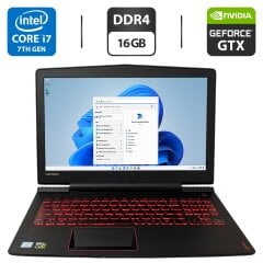 Ігровий ноутбук Lenovo Legion Y520-15IKBN / 15.6" (1920x1080) IPS / Intel Core i7-7700HQ (4 (8) ядра по 2.8 - 3.8 GHz) / 16 GB DDR4 / 256 GB SSD M.2 + 1000 GB HDD / nVidia GeForce GTX 1050 Ti, 4 GB GDDR5, 128-bit / WebCam