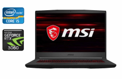 Ігровий ноутбук MSI MS-16W2 / 15.6" (1920x1080) IPS / Intel Core i5-10500H (6 (12) ядер по 2.5 - 4.5 GHz) / 16 GB DDR4 / 1000 GB SSD / nVidia GeForce RTX 3060, 6 GB GDDR6, 192-bit / WebCam / WebCam / Windows 10