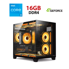 Игровой ПК Aexpxo gaming HUNTER Tower / Intel Core i5-12400F (6 (12) ядер по 2.5 - 4.4 GHz) / 16 GB DDR4 / 1000 GB SSD M.2 / nVidia GeForce RTX 3050, 6 GB GDDR6, 96-bit