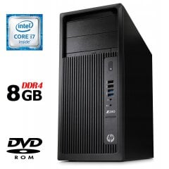 Комп'ютер Б-клас HP Z240 Workstation Tower / Intel Core i7-6700 (4 (8) ядра по 3.4 - 4.0 GHz) / 8 GB DDR4 / no HDD / Intel HD Graphics 530 / 400W / DVD-ROM / DisplayPort