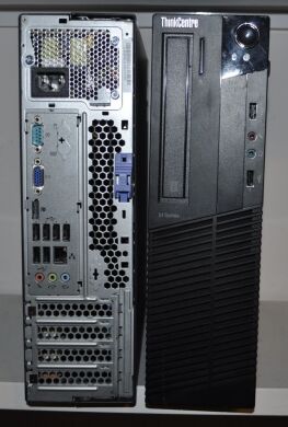 Компьютер Lenovo ThinkCentre M91p SFF / Intel Core i5-2400 (4 ядра по 3.1 - 3.4 GHz) / 8 GB DDR3 / 120 GB SSD NEW / Intel HD Graphics 2000 / DVD-ROM + Windows 10 Pro