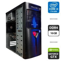 Компьютер LogicPower Tower / Intel Core i3-7100 (2 (4) ядра по 3.9 GHz) / 16 GB DDR4 / 120 GB SSD + 1000 GB HDD / nVidia GeForce GTX 1060, 3 GB GDDR5, 192-bit / 550W
