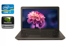 Мобільна робоча станція Б-клас HP zBook 17 G3 / 17.3" (1920x1080) IPS / Intel Core i7-6700HQ (4 (8) ядра по 2.6 - 3.5 GHz) / 16 GB DDR4 / 512 GB SSD / nVidia Quadro M3000M, 4 GB GDDR5, 256-bit / WebCam / TouchID
