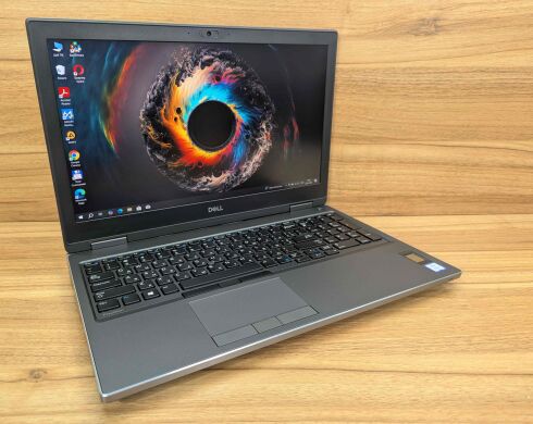 Мобільна робоча станція Dell Precision 7540 / 15.6" (1920x1080) IPS / Intel Core i7-9850H (6 (12) ядер по 2.6 - 4.6 GHz) / 32 GB DDR4 / 512 GB SSD / nVidia Quadro RTX 3000, 6 GB GDDR6, 192-bit / TouchID / HDMI / Windows 10