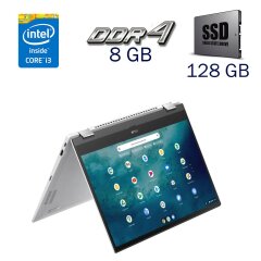 Ноутбук-трансформер Asus Chromebook Flip C536 / 15.6" (1920x1080) IPS Touch / Intel Core i3-1115G4 (2 (4) ядра по 3.0 - 4.1 GHz) / 8 GB DDR4 / 128 GB SSD / Intel UHD Graphics / WebCam