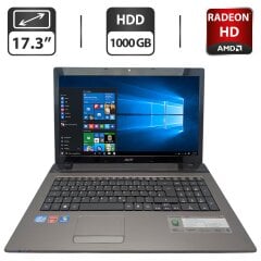 Ноутбук Acer Aspire 7750G / 17.3" (1600x900) TN / Intel Core i7-2670QM (4 (8) ядра по 2.2 - 3.1 GHz) / 8 GB DDR3 / 1000 GB HDD / AMD Radeon HD 6850M, 1 GB GDDR3, 128-bit / WebCam / DVD-ROM