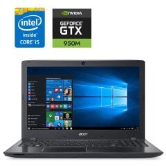 Ноутбук Б-клас Acer Aspire E15 E5-575G-527J / 15.6" (1920x1080) TN / Intel Core i5-7200U (2 (4) ядра по 2.5 - 3.1 GHz) / 16 GB DDR4 / 240 GB SSD / nVidia GeForce 950M, 2 GB GDDR5, 128-bit / WebCam