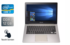 Ноутбук Б-класс Asus ZenBook UX303U / 13.3" (3200x1800) IPS Touch / Intel Core i7-6500U (2 (4) ядра по 2.5 - 3.1 GHz) / 12 GB DDR3 / 512 GB SSD / nVidia GeForce GT 940M, 2 GB DDR3, 64-bit / WebCam / HDMI