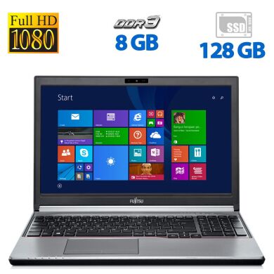Ноутбук Б-клас Fujitsu Lifebook E754 / 15.6'' (1920x1080) IPS / Intel Core i5-4210M (2 (4) ядра по 2.6 - 3.2 GHz) / 8 GB DDR3 / 128 GB SSD / Intel HD Graphics 4600 / DVD-ROM / Windows 10 Pro Ноутбук Б-клас Fujitsu Lifebook E754 / 15.6'' (1920x1080) IPS / Intel Core i5-4210M (2 (4) ядра по 2.6 - 3.2 GHz) / 8 GB DDR3 / 128 GB SSD / Intel HD Graphics 4600 / DVD-ROM / Windows 10 Pro