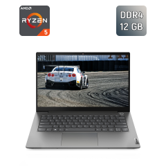 Ноутбук Б-клас Lenovo ThinkBook 14 G3 ACL / 14" (1920x1080) IPS / AMD Ryzen 5 5500U (6 (12) ядер по 2.1 - 4.0 GHz) / 12 GB DDR4 / 120 GB SSD / AMD Radeon Graphics 448SP / WebCam / TouchID