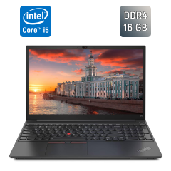 Ноутбук Б-класс Lenovo ThinkPad E15 Gen2 / 15.6" (1920x1080) IPS / Intel Core i5-1135G7 (4 (8) ядра по 4.2 GHz) / 16 GB DDR4 / 256 GB SSD / Intel Iris Xe Graphics / WebCam / HDMI